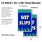 Signmission Wet Slips, Vinyl Decals Only 24 Inch x 36 Inch, Vinyl Decal, 2PK DSB-2436-2PACK-Wet Slips - alternate 2