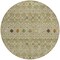 Homeroots 8' Sage Ivory And Beige Round Geometric Washable Indoor Outdoor Area Rug 612216 - alternate 7