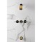 Kingston Brass Triple-Handle Tub and Shower Faucet, Polished Brass KBX8132KPS - alternate 5