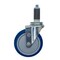 Service Caster 5'' SS Blue Poly Wheel Swivel 3/4'' Expanding Stem Caster SCC-SSEX20S514-PPUB-BLUE-34 - alternate 1