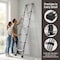 Wrightmaster 8.85 ft. Portable Aluminum Extension Ladder with Non-Marring Feet, 330 lbs. Capacity ZoroAP-537-270 - alternate 6