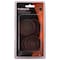 Prosource Caster Furniture Glide, Rubber, Brown, Brown, 2-5/32 x 2-5/32 x 15/32 in Dimensions FE-S709-PS - alternate 3