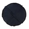 Homeroots 20in Blue Polyester Round Patchwork Indoor Outdoor Pouf Ottoman 517437 - alternate 5