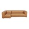 Manhattan Comfort Lukas 118 in Left-Facing 2-Piece Sectional Sofa in Camel SF1635-CL - alternate 5