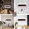 Northwest Wall Mounted Electric Fireplace 50in Heat-Free Fireplace with 10 Color Changing LED Flames 80-WSG02-NH - alternate 6