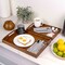 Happimess Elora Set of 2 Handcrafted Nesting Bamboo Breakfast Trays with Handles, Brown TRY5001B-2SET - alternate 5