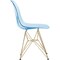 Leisuremod Bristol 5-Piece Modern Dining Set: Round MDF Table & 4 Eiffel Plastic Chairs with Chrome Legs, 5PK BTBL-35BL-CR19TBUG4 - alternate 9