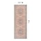 World Rug Gallery Rust Medallion Washable Rug, Flat Pile Vintage Design, Easy Care, 2ft 6in x 8ft Runner WR170RUST26X8 - alternate 9