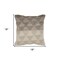 Homeroots Set of Two Cream Geometric Cotton Throw Pillow With Texture, 2PK 554573 - alternate 7