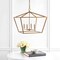 Jonathan Y Gatsby 23" 4-Light Adjustable Iron Rustic Glam LED Pendant, Gold JYL7520C - alternate 12