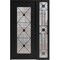 Vdomdoors Aluminum Door Iron 1655 Black Entry Steel Metal Classic Painted 48 x 80 (36+12 x 80)-Left Inswing IRON1655EXD-BLK-W36+12xH80-LH-I - alternate 1
