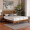 Baxton Studio Fleur Mid-Century Woven Rattan Wood Queen Size Bed 251-13756-ZORO - alternate 9