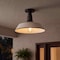 Jonathan Y Camila 14" 1-Light Classic Industrial Indoor/Outdoor Iron LED Semi Flush Mount, Matte Almond JYL7617J - alternate 9