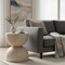 Leisuremod Sage Fiberstone Side Table, Half-Round Hourglass Design, Weatherproof, Fully Assembled SST16SM - alternate 9