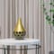 Uniquewise Teardrop Shape Table Flower Vase with Black Honeycomb Design for Dining Table, Living Room QI004249 - alternate 6
