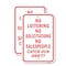 Signmission No Loitering No Solicitations No Salespeople Catch 1, 12'' X 18'' 2 Signs, Heavy Gauge Aluminum, 2PK A-1218-2PACK-25074 - alternate 1