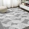 Jonathan Y Jazz High-Low Pile Art Deco Geometric Black/Ivory 3 ft. x 5 ft. Indoor/Outdoor Area Rug SBH106A-3 - alternate 8