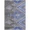 Homeroots 10' X 14' Pewter And Blue Southwestern Washable Indoor Outdoor Area Rug 603562 - alternate 8