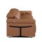 Homeroots 100" Chestnut Top Grain Leather Reclining Metal USB Sofa 720358 - alternate 9