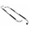 Big Country With Step Pads, 3 Inch Round Bent, Polished, Stainless Steel, Without End Caps, Rocker Panel Mount 370454 - alternate 1