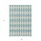 Homeroots 8' X 10' Teal Blue And Ivory Geometric Washable Indoor Outdoor Area Rug 577130 - alternate 8