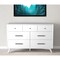 Homeroots 56" White Solid Wood Seven Drawer Double Dresser 524146 - alternate 12