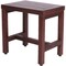 Homeroots 18" X 18" Dark Brown Solid Wood Shower Bench 383333 - alternate 1
