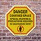 Signmission Danger Confined Space Special Train, 6 Inch X 6 Inch, Plastic Sign OC-P-6-44 - alternate 7