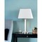 Homeroots 28" Nickel Metal USB Table Lamp With White Shade 524757 - alternate 5