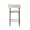 Manhattan Comfort Onda Metal Vegan Leather Counter Stool in Ivory CS1637-1 - alternate 7