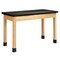 Diversified Spaces Plain Apron Table, Oak, Wood Frame, 54 in W, Black P718LBBK30E - alternate 1