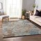 Homeroots 3' X 5' Midnight Ivory And Coffee Abstract Washable Indoor Outdoor Area Rug 643595 - alternate 6
