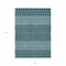 Homeroots 8' X 10' Teal Blue Aqua And Ivory Tribal Washable Indoor Outdoor Area Rug 582593 - alternate 7