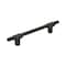 Amerock Urbanite 5-1/16 in 128 mm Center-to-Center Matte Black/Matte Black Cabinet Pull BP778128MBMB - alternate 1