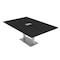 Skutchi Designs Rectangle Conference Table With Power Unit, 48 in W, 84 in L, Black HAR-REC-48X84-DOU-U999ST19-ESIL - alternate 1