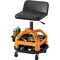 Wrightmaster 36.4 in. Adjustable Shop Stool with 2-Tier Storage Rack, 360 Deg Full Rotation, Two Casters w/Brake ZOR-P412514 - alternate 1