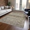 Homeroots 5' X 8' Brown Tan And Black Floral Washable Indoor Outdoor Area Rug 606177 - alternate 7