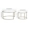 Homeroots Set of Two 35" Silver Glass And Steel Round Nested Coffee Tables 520945 - alternate 6
