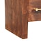 Homeroots 23" Brown Solid Wood Two Drawer Nightstand 701720 - alternate 9