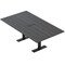 Skutchi Designs 6ft Rectangular Conference Table With Power | Harmony Series | 6 Person Meeting Room Table HAR-REC-48x72-T.BK-WA7949-EBLK - alternate 1