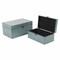 Homeroots Set of Two Blue Wood Box With Lid, 2PK 399678 - alternate 1