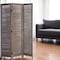 Homeroots 71" Brown Folding Three Panel Screen Room Divider 342751 - alternate 3
