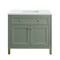 James Martin Vanities Chicago 36 in. Single Vanity, Smokey Celadon, w/ 3 CM White Zeus Silestone Top 503-V36-SC-3WZ - alternate 5