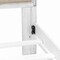 Homeroots White and Beige Shiplap Texture Distressed Solid Wood And Linen Queen Bed Frame 571387 - alternate 7
