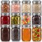 Nutrichef 12-Pack 16 oz Mason Jars with Lids, 12PK NCMSJ12 - alternate 1