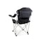 Picnic Time Family Of Brands Reclining Camp Chair, Black with Gray Accents 803-00-175-000-0 - alternate 6