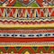 Homeroots 20" Beige and Orange Striped Cotton Blend Throw Pillow With Embroidery 529337 - alternate 6