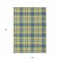 Homeroots 10' X 14' Yellow Blue And Ivory Plaid Washable Indoor Outdoor Area Rug 597140 - alternate 9