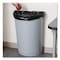 Rubbermaid Commercial 21 gal Half-Round Indoor Plastic Can, Gray, Open Top, Plastic, 21 in FG352000GRAY - alternate 3
