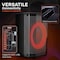 Pyle Portable Bluetooth Speaker with 8 in Inch Woofer, TWS, Mic Input, USB/SD/FM Radio, Colorful Ring PPHP868STBG - alternate 4